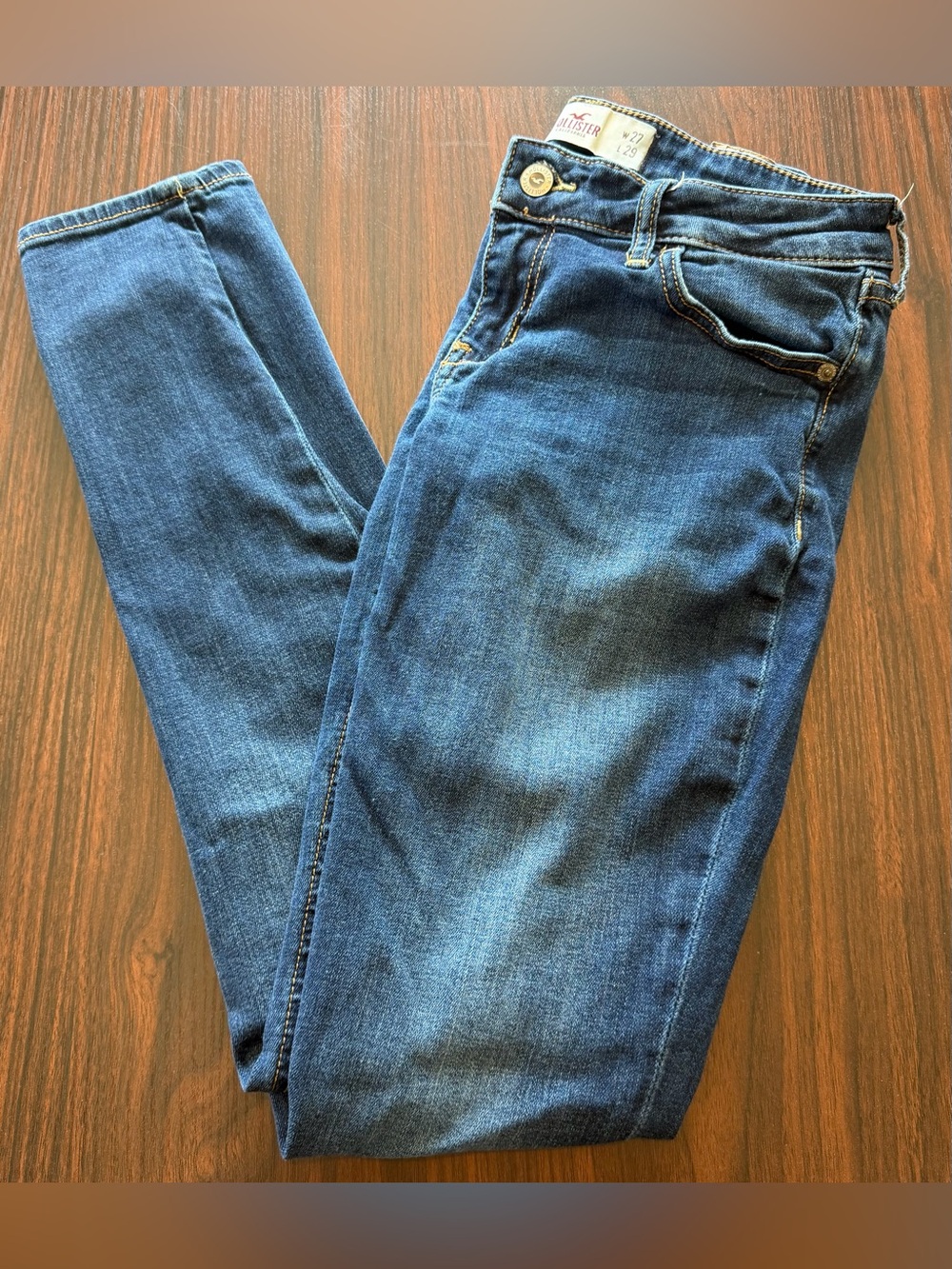 Hollister Junior’s Low Rise Skinny Jeans Dark Wash Size 5S